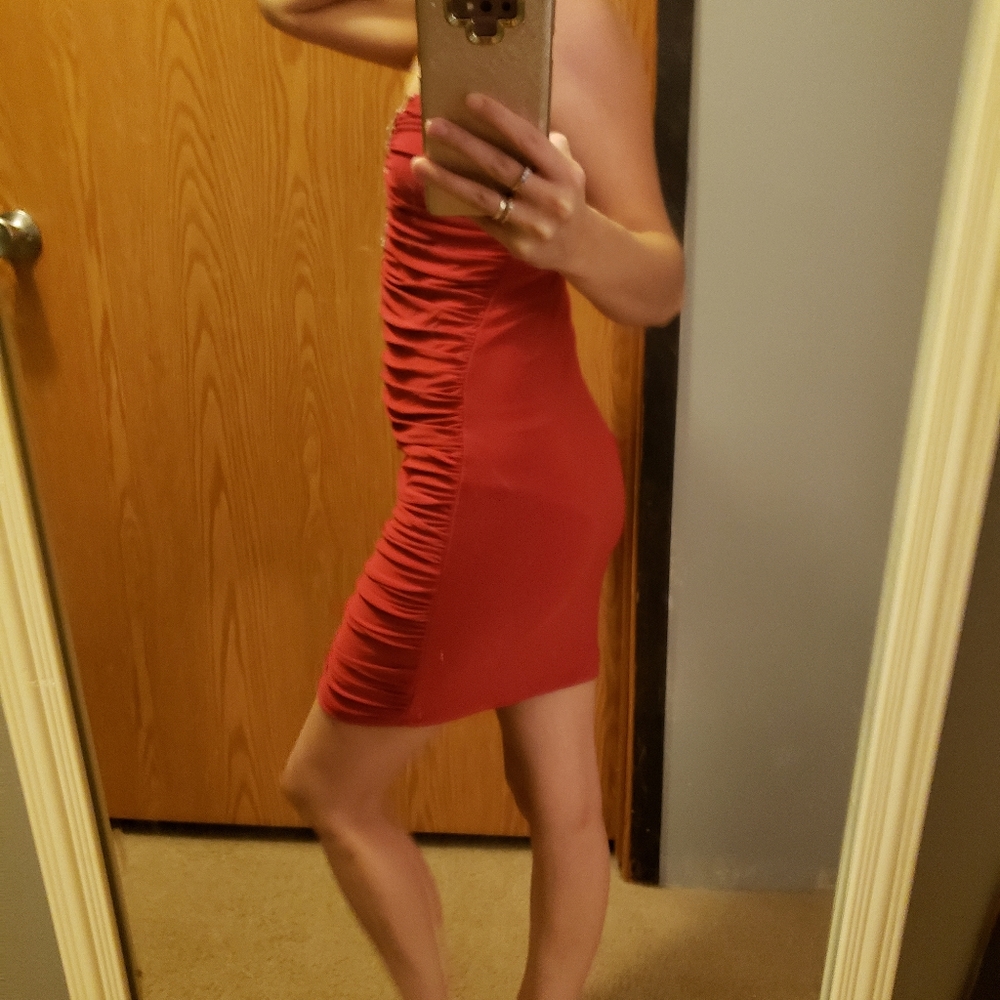 STRAPLESS BODYCON DRESS - Picture 6 of 8